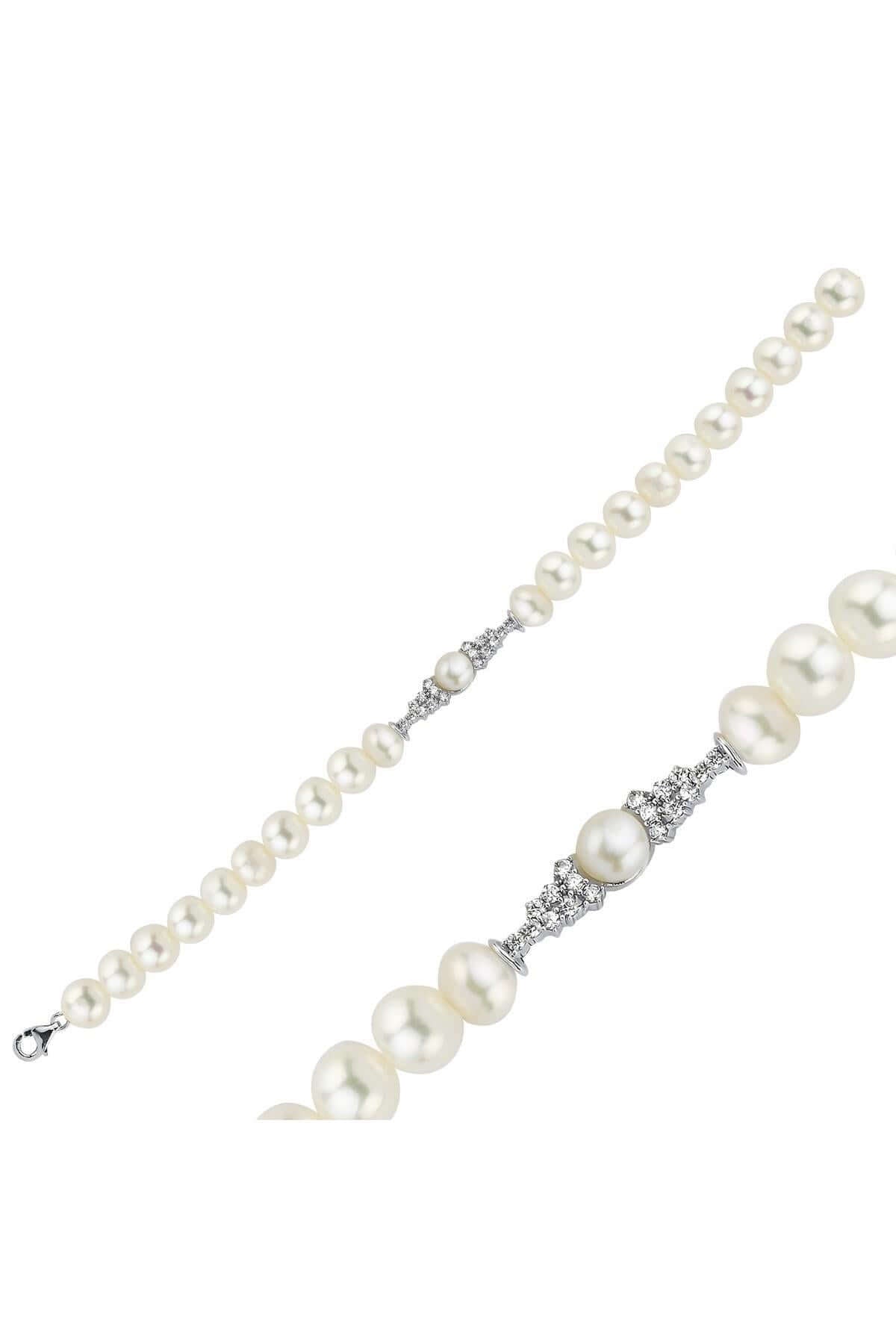 Zirkon Taşlı Doğal İnci Bileklik | | Birinci1926