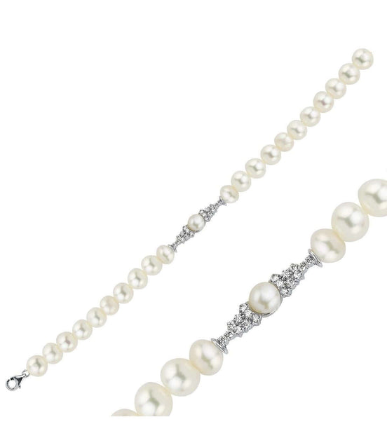 Zirkon Taşlı Doğal İnci Bileklik | | Birinci1926