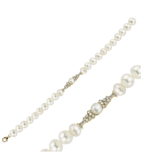 Zirkon Taşlı Doğal İnci Bileklik | | Birinci1926