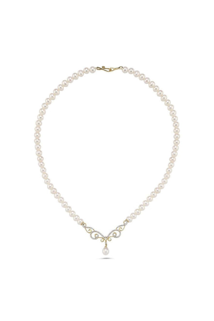 Zirkon Taşlı Doğal İnci Kolye | | Birinci1926