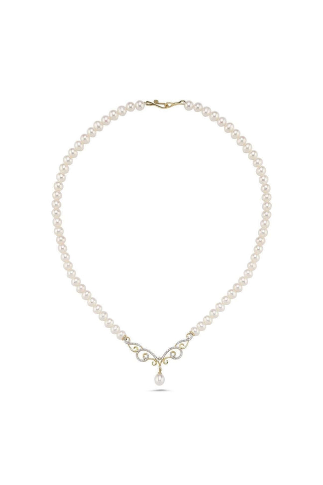 Zirkon Taşlı Doğal İnci Kolye | | Birinci1926