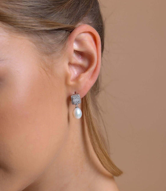 Baget Doğal İnci Sallantılı Küpe | | Birinci1926