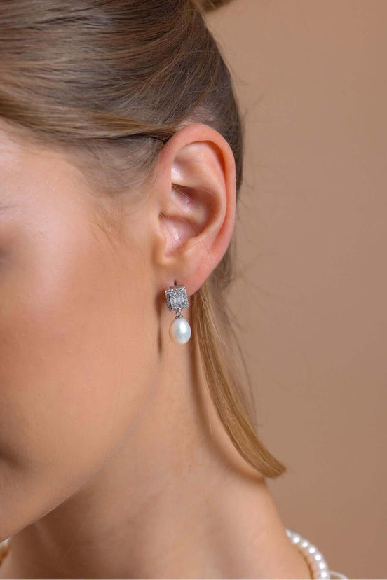 Baget Doğal İnci Sallantılı Küpe | | Birinci1926