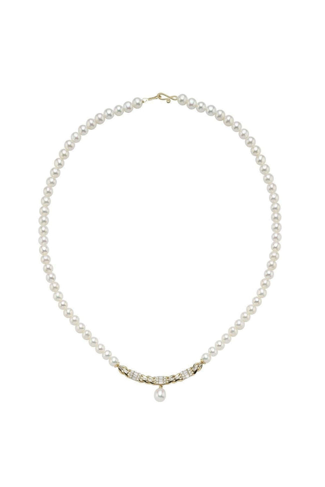 Baget Taşlı Doğal İnci Kolye | | Birinci1926