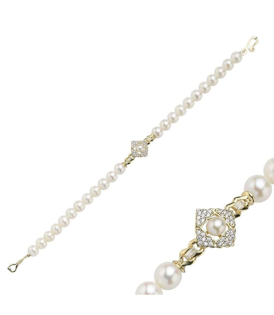 Baget Taşlı Doğal İnci Bileklik | | Birinci1926