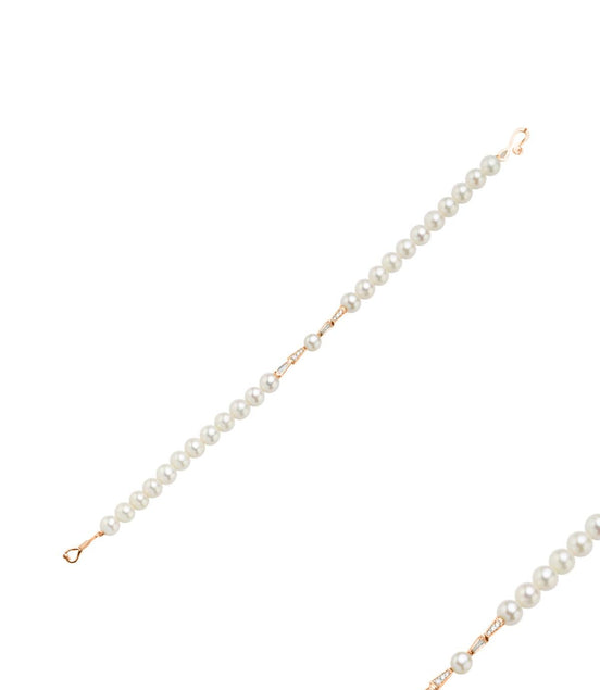 Baget Zirkon Taşlı Doğal İnci Bileklik | | Birinci1926