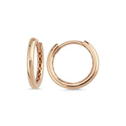 Large Hoop Natural Pearl Dangling Earring