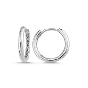 Large Hoop Natural Pearl Dangling Earring