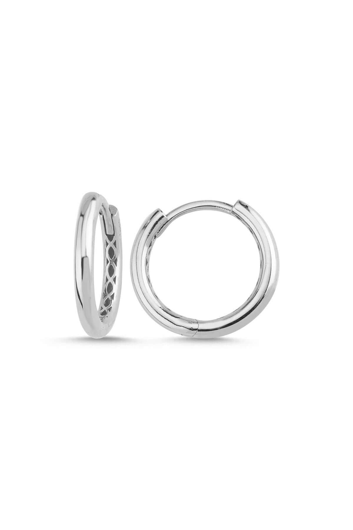 Large Hoop Natural Pearl Dangling Earring