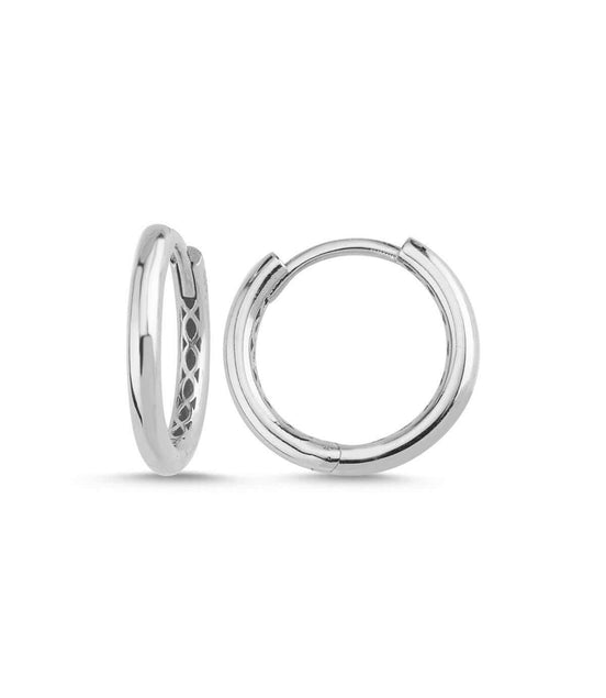 Large Hoop Natural Pearl Dangling Earring