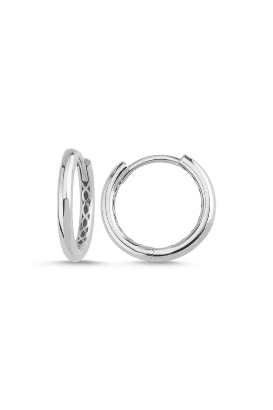 Large Hoop Natural Pearl Dangling Earring
