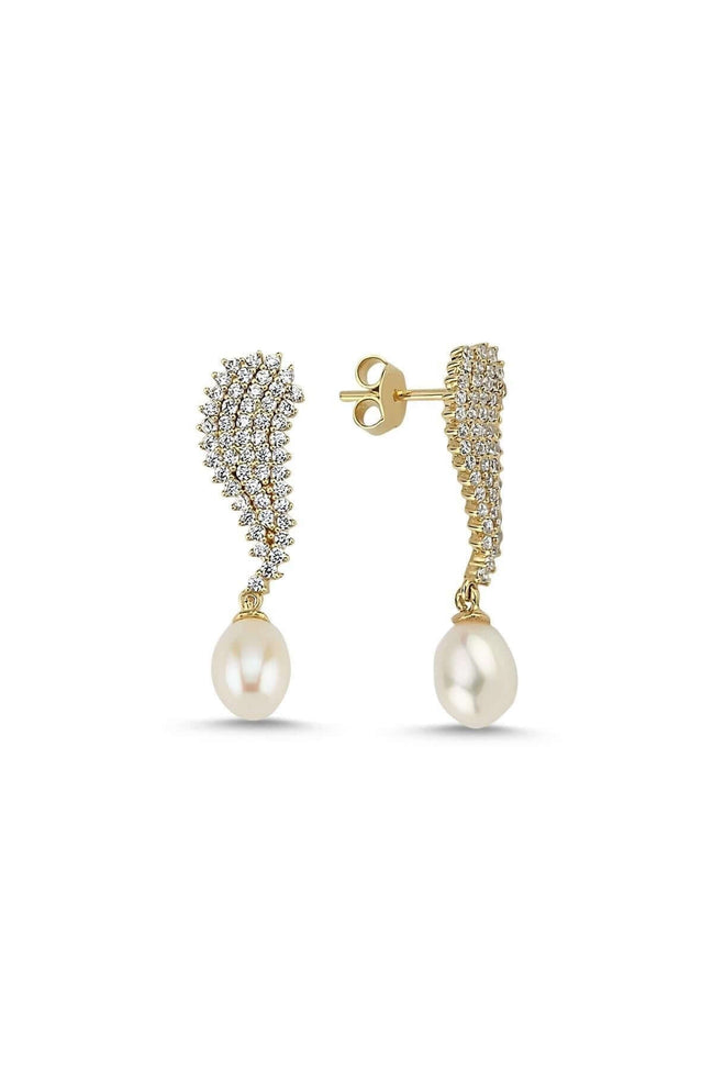 Doğal İnci Sallantılı Su Yolu Küpe | | Birinci1926