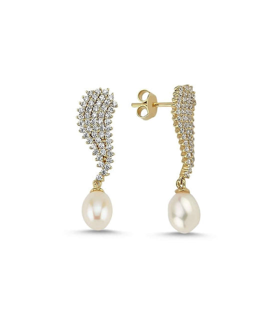 Doğal İnci Sallantılı Su Yolu Küpe | | Birinci1926