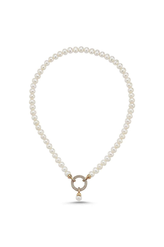 Halka Kilitli Doğal İnci Kolye | | Birinci1926