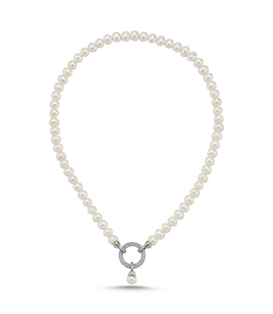 Halka Kilitli Doğal İnci Kolye | | Birinci1926