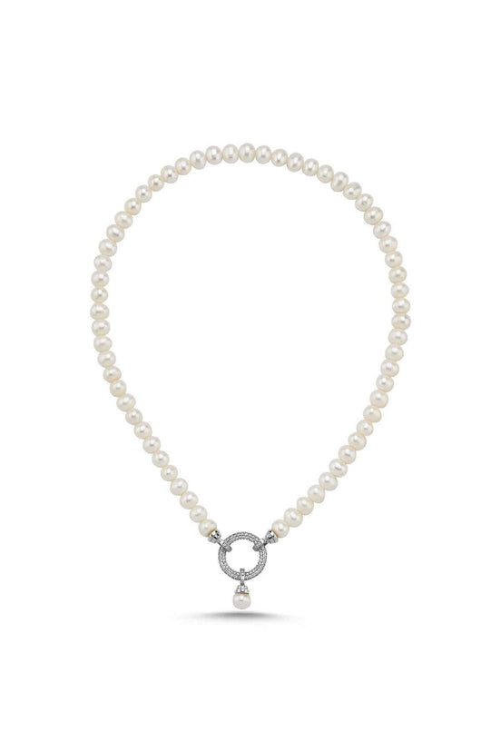 Halka Kilitli Doğal İnci Kolye | | Birinci1926