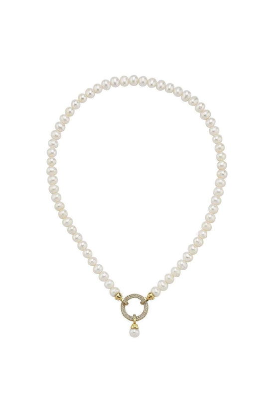 Halka Kilitli Doğal İnci Kolye | | Birinci1926
