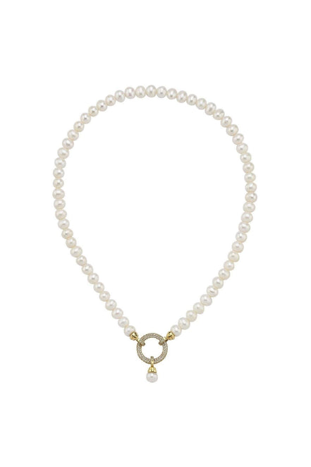 Halka Kilitli Doğal İnci Kolye | | Birinci1926