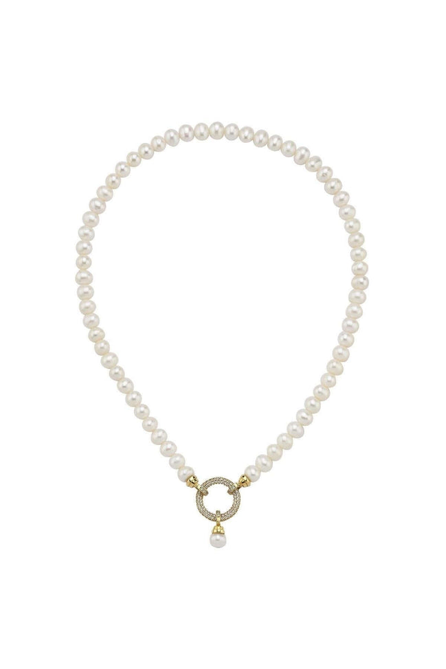 Halka Kilitli Doğal İnci Kolye | | Birinci1926