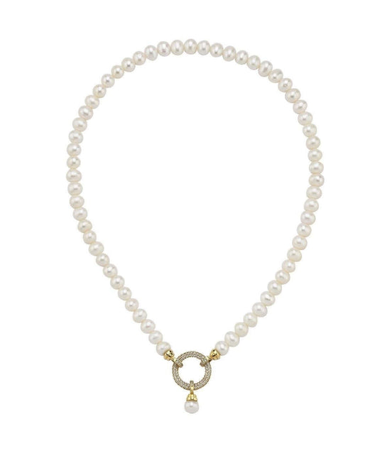 Halka Kilitli Doğal İnci Kolye | | Birinci1926