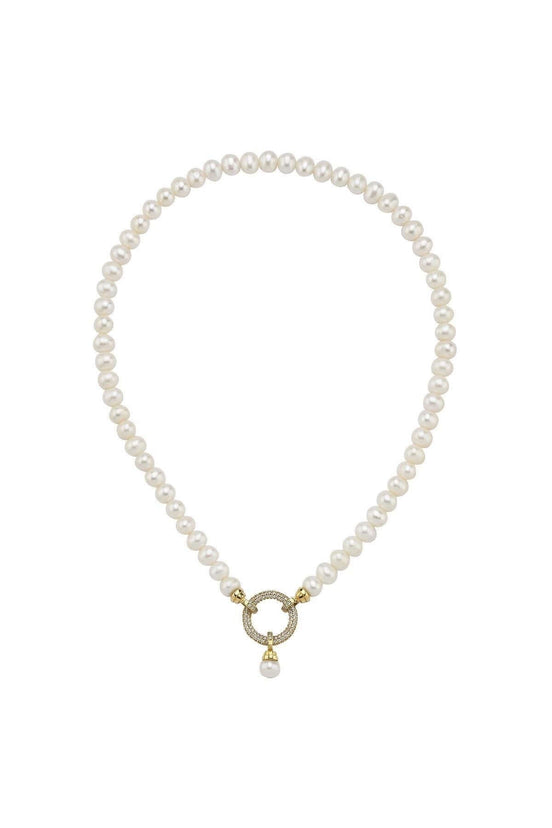 Halka Kilitli Doğal İnci Kolye | | Birinci1926