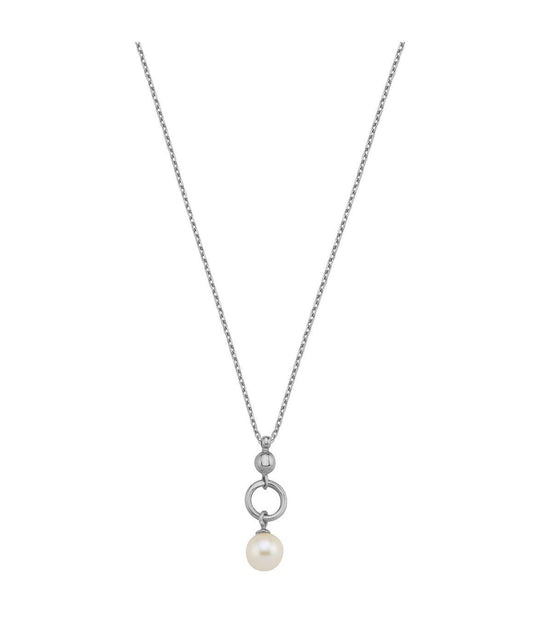 Hoop Fresh Water Natural Pearl Necklace