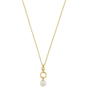 Hoop Fresh Water Natural Pearl Necklace