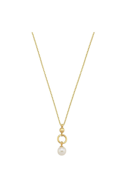 Hoop Fresh Water Natural Pearl Necklace