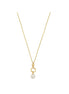 Hoop Fresh Water Natural Pearl Necklace
