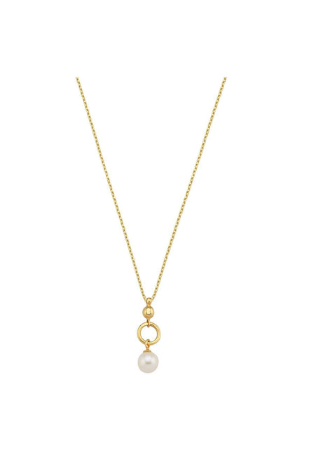 Hoop Fresh Water Natural Pearl Necklace