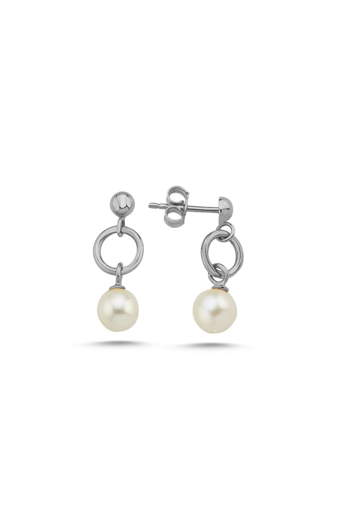 Cyclic Fresh Water Natural Pearl Earring
