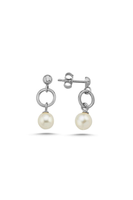 Cyclic Fresh Water Natural Pearl Earring