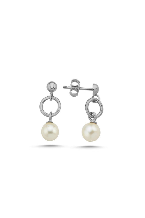 Cyclic Fresh Water Natural Pearl Earring