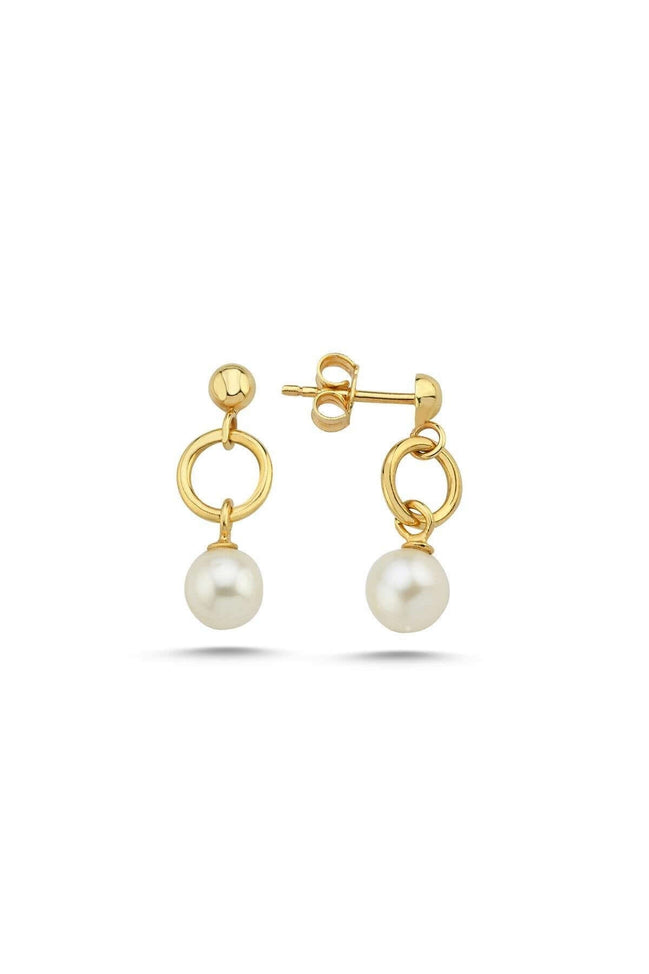 Cyclic Fresh Water Natural Pearl Earring