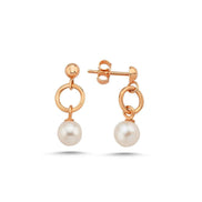 Cyclic Fresh Water Natural Pearl Earring
