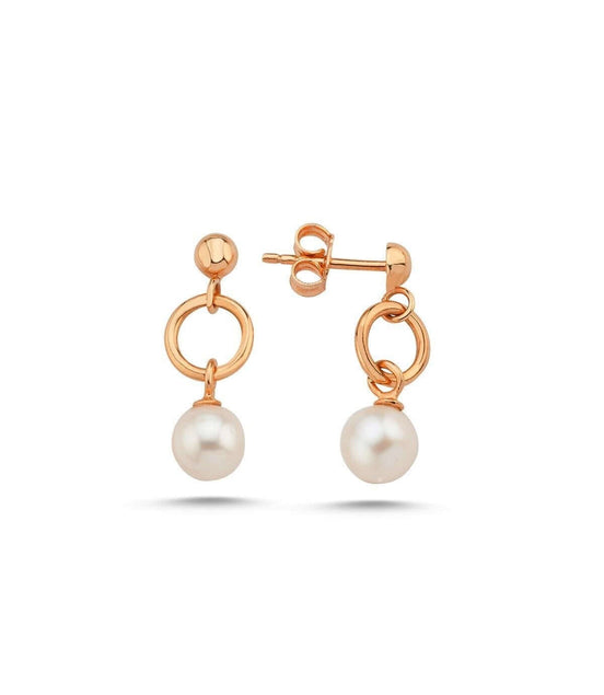 Cyclic Fresh Water Natural Pearl Earring