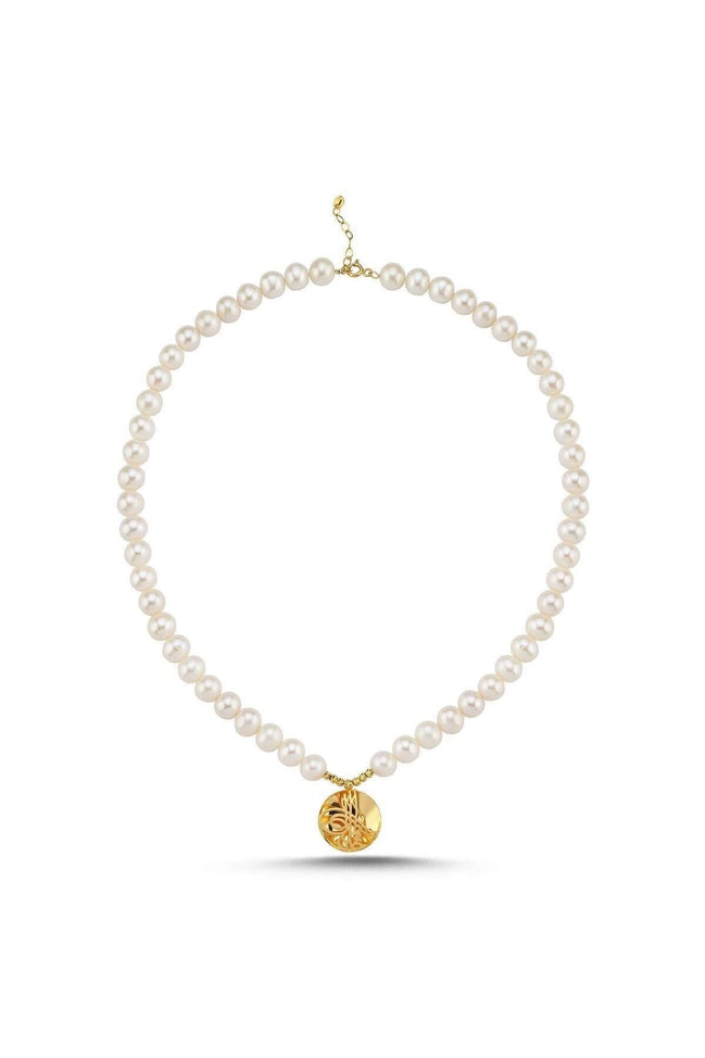 Osmanlı Tuğralı Doğal İnci Kolye | | Birinci1926