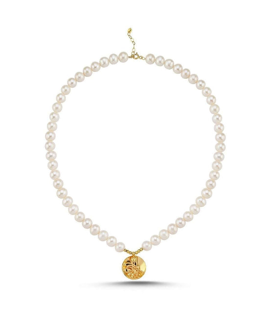 Osmanlı Tuğralı Doğal İnci Kolye | | Birinci1926