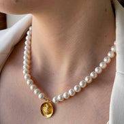 Osmanli Tugrali Natural Pearl Necklace