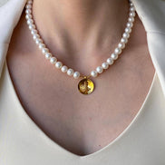 Osmanli Tugrali Natural Pearl Necklace