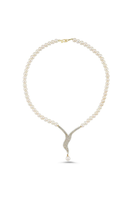 Su Yolu Taşlı Doğal İnci Kolye | | Birinci1926