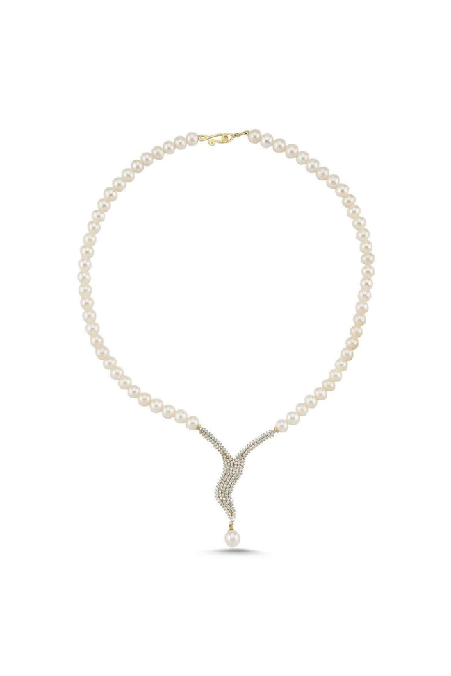 Su Yolu Taşlı Doğal İnci Kolye | | Birinci1926