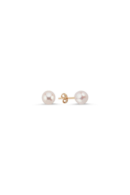 White Natural Pearl Earrings
