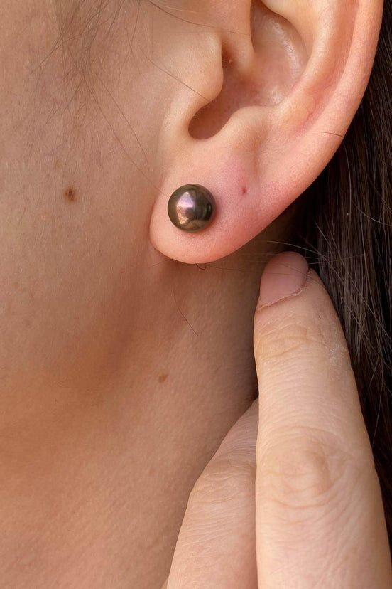 Tam Yuvarlak Doğal İnci Küpe | | Birinci1926