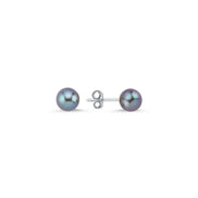 Full Round Natural Pearl Earring