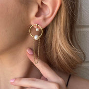 Fresh Water Natural Pearl Rocking Earring