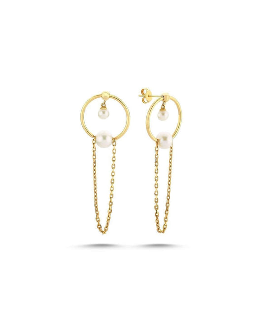 Fresh Water Natural Pearl Rocking Earring