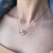 Half Daire Fresh Water Natural Pearl Necklace