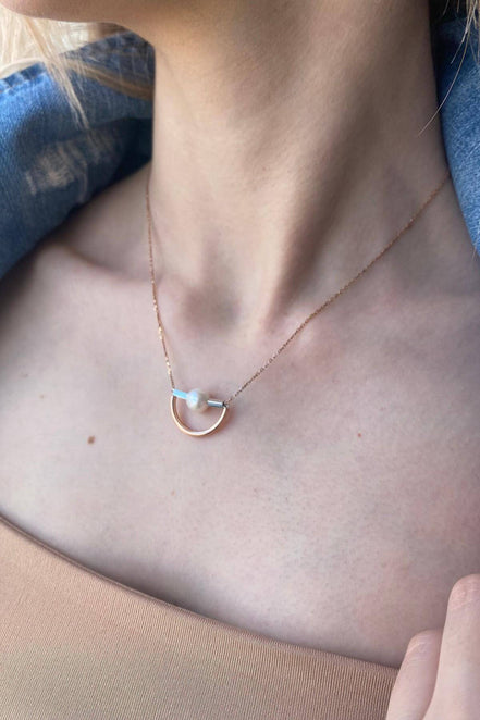 Half Daire Fresh Water Natural Pearl Necklace