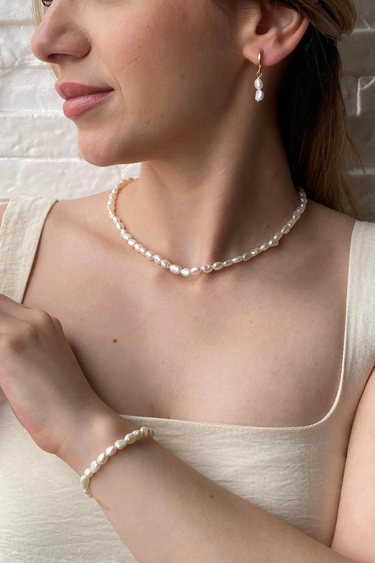 Yassı Barok İnci Bileklik | | Birinci1926